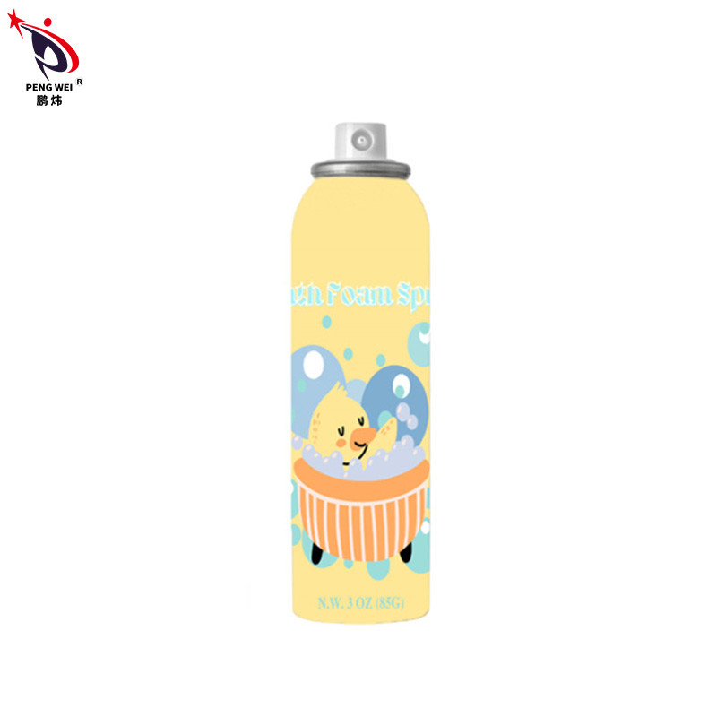 85g Multicolor Bath Foam Spray วัสดุเหล็กวิลาดเป็นมิตรกับสิ่งแวดล้อม