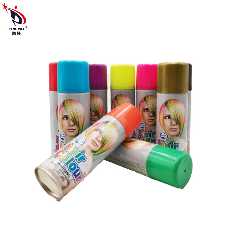 80g Wash Out Dye Hair Color Sprays มัลติฟังก์ชั่นปลอดสารพิษทนทาน