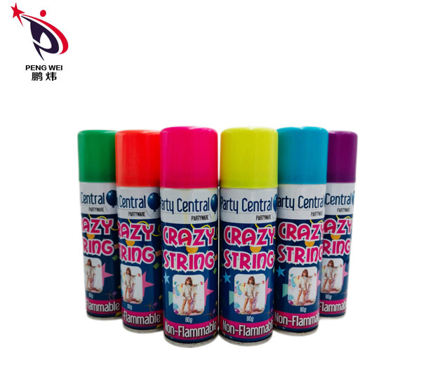 45g 50g Festival Party String Spray หลากสีพร้อมฝาพลาสติก