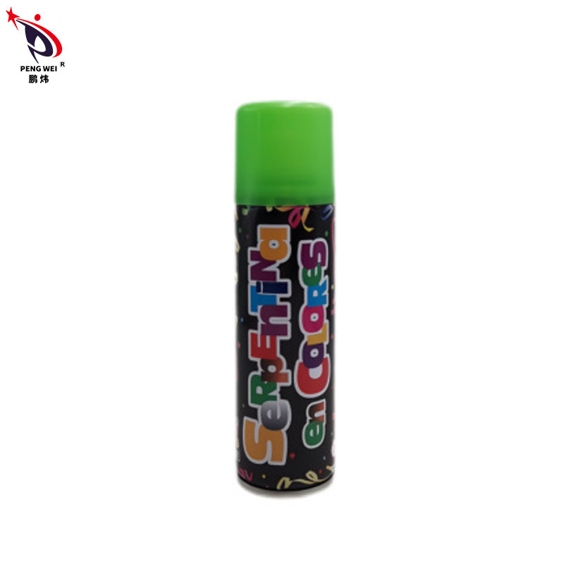 PENGWEI Multicolor Crazy String Spray , Tin Silly String Spray สตรีมเมอร์