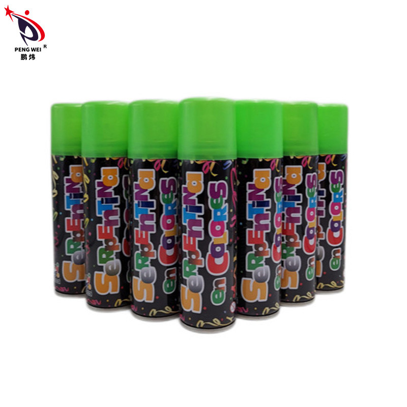 PENGWEI Multicolor Crazy String Spray , Tin Silly String Spray สตรีมเมอร์