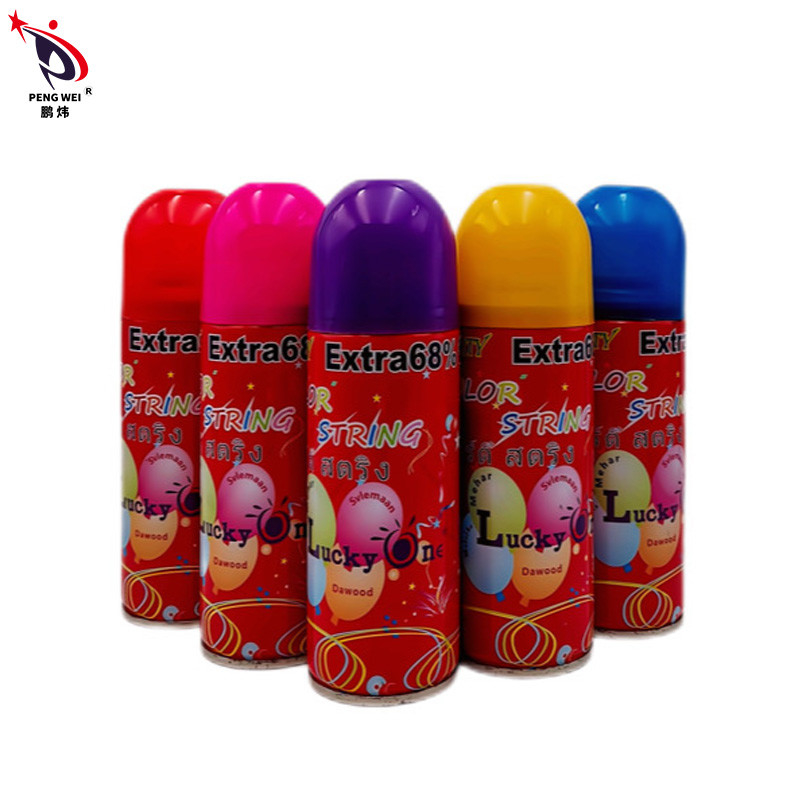 สเปรย์ลำแสงปาร์ตี้ไร้กลิ่นไร้กลิ่น, สเปรย์หลากสี Silly String