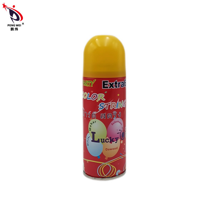 สเปรย์ลำแสงปาร์ตี้ไร้กลิ่นไร้กลิ่น, สเปรย์หลากสี Silly String