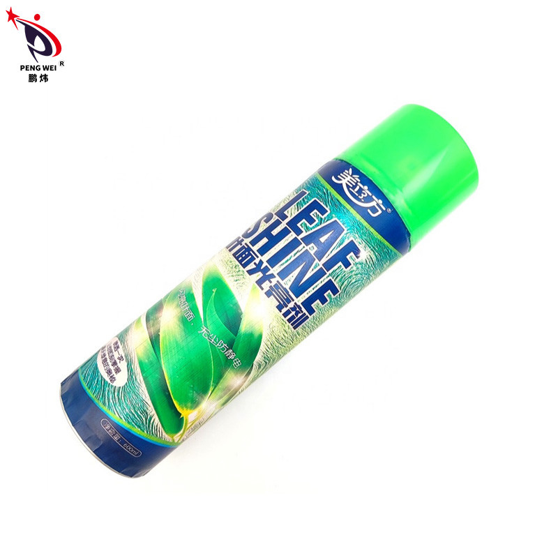 600ml Water Based Leaf Shine Spray วัสดุโลหะปลอดสารพิษ Pure Color
