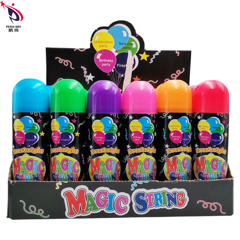 สเปรย์สตริง Silly ขนาด 52x150 มม. สามารถหลากสีทนทานสำหรับงานแต่งงาน
