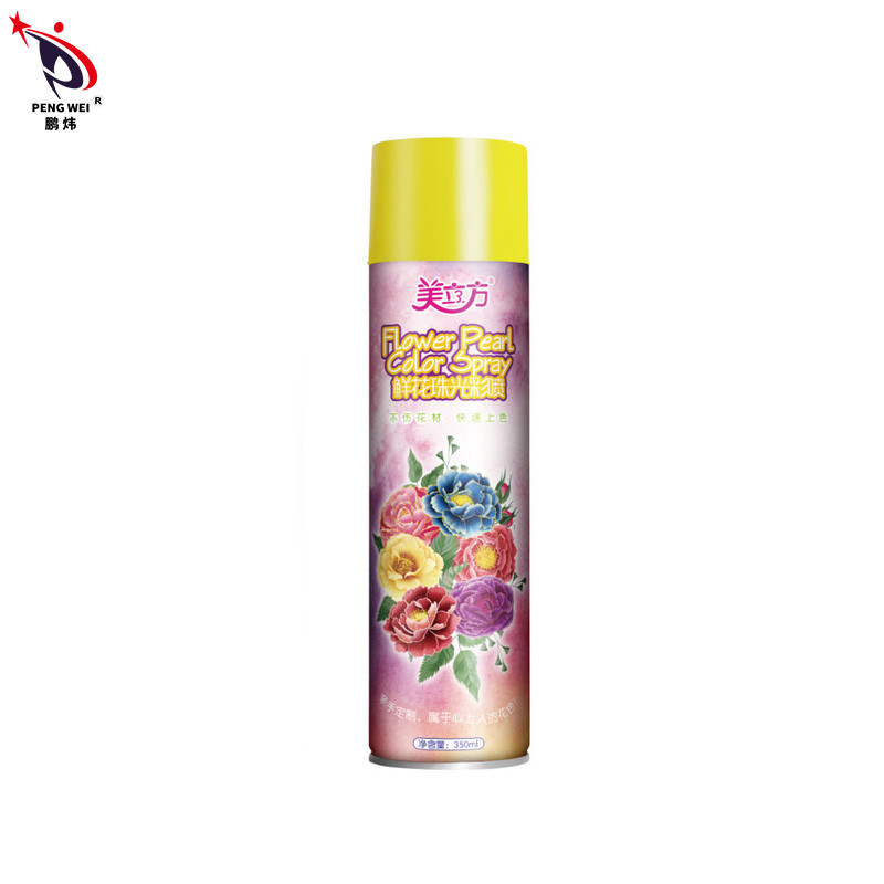 MSDS 350ml Flower Pearl Color Spray, สเปรย์เคลือบดีบุกสำหรับดอกไม้