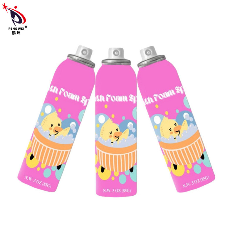 Unisex Tinplate Foam Bath Spray สเปรย์อาบน้ำฟองหลากสี
