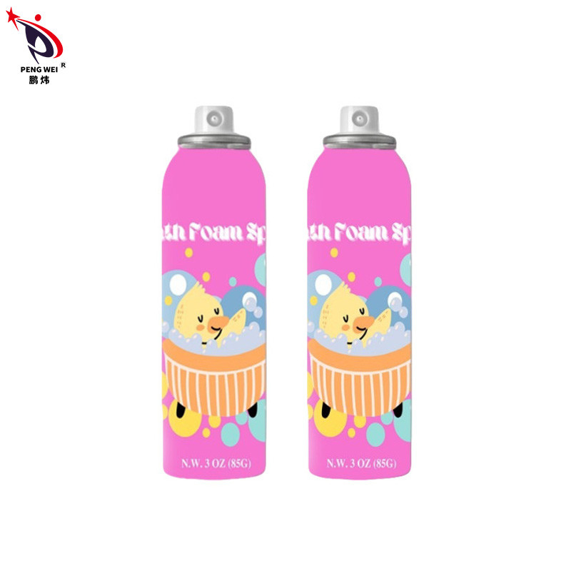 Unisex Tinplate Foam Bath Spray สเปรย์อาบน้ำฟองหลากสี