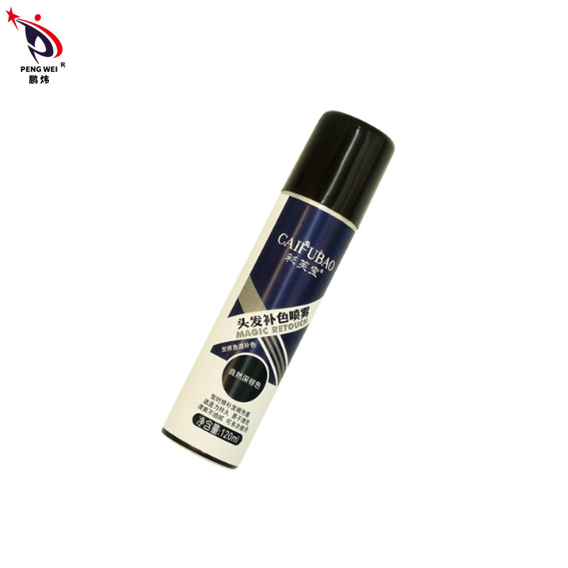 120ml Tonic Repair Root Hair Color Sprays สเปรย์สีน้ำตาลเข้มธรรมชาติ 50*150mm