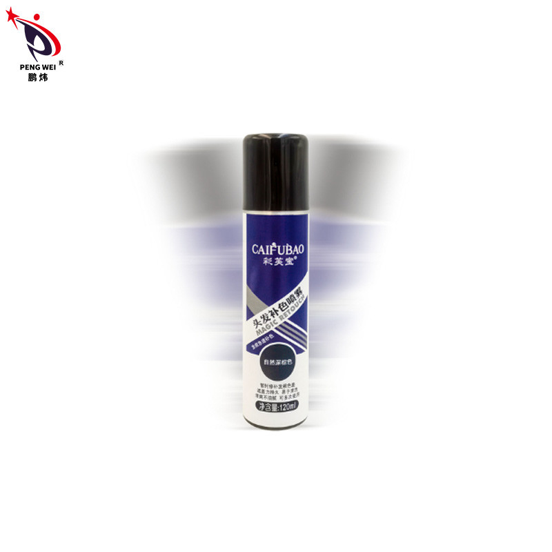 120ml Tonic Repair Root Hair Color Sprays สเปรย์สีน้ำตาลเข้มธรรมชาติ 50*150mm
