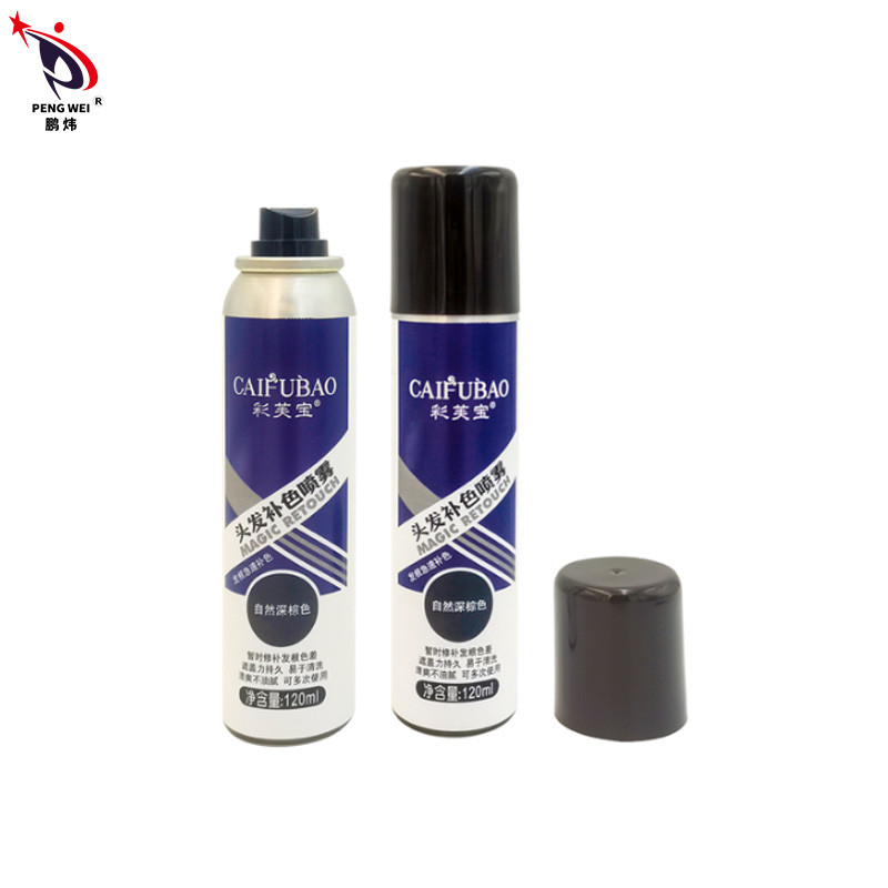 120ml Tonic Repair Root Hair Color Sprays สเปรย์สีน้ำตาลเข้มธรรมชาติ 50*150mm