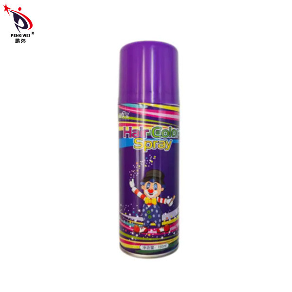 Caifubao สเปรย์สีผมชั่วคราว Dye Purple Can แต่งหน้าฮาโลวีน 150ml