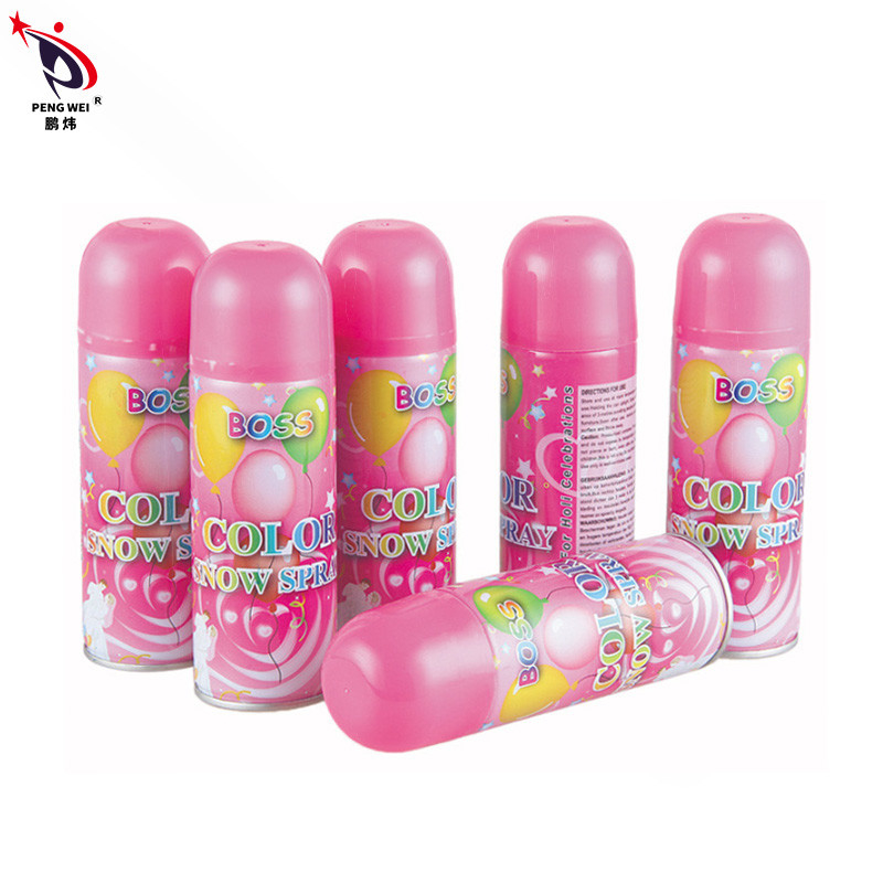 250ml Party Favors สเปรย์หิมะสีบอสประดิษฐ์ SEDEX สำหรับการเฉลิมฉลองเทศกาล