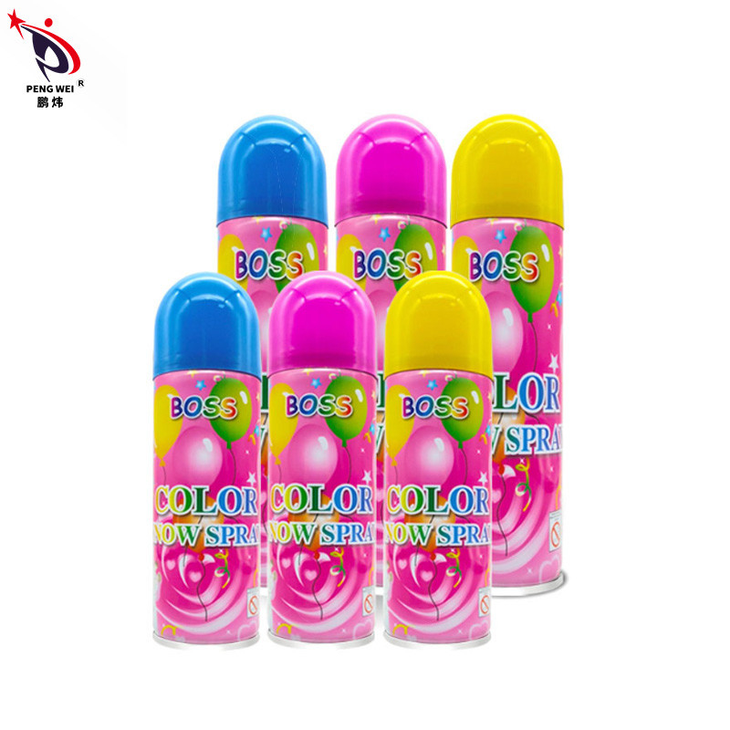 250ml Party Favors สเปรย์หิมะสีบอสประดิษฐ์ SEDEX สำหรับการเฉลิมฉลองเทศกาล