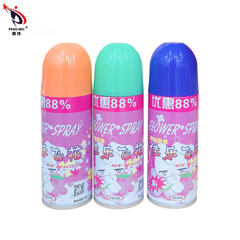 โลโก้ที่กำหนดเอง 250ML สเปรย์หิมะปาร์ตี้สีขาวประดิษฐ์ EN71 สำหรับงานแต่งงาน Christmas Flower