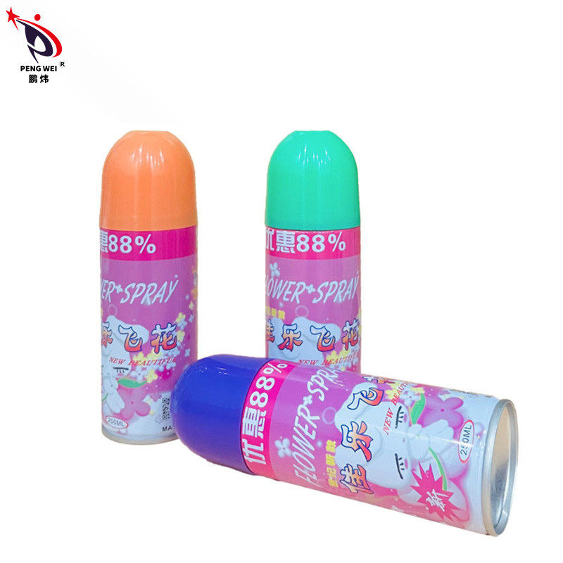 โลโก้ที่กำหนดเอง 250ML สเปรย์หิมะปาร์ตี้สีขาวประดิษฐ์ EN71 สำหรับงานแต่งงาน Christmas Flower