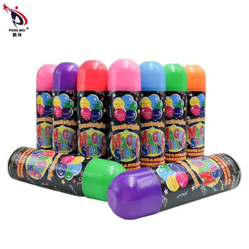 MSDS CE Eco Friendly Party String Spray หิมะสำหรับงานเลี้ยงวันเกิด 52 * 160mm
