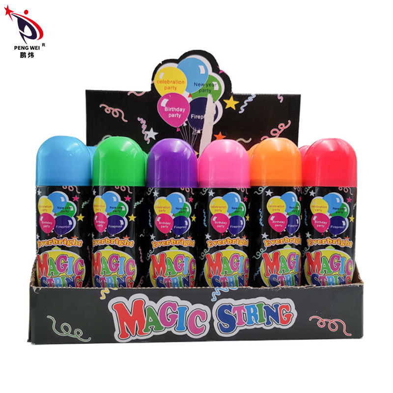 MSDS CE Eco Friendly Party String Spray หิมะสำหรับงานเลี้ยงวันเกิด 52 * 160mm