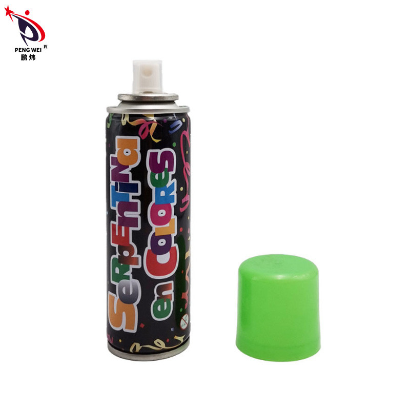งานแต่งงานสีตกแต่ง Silly String Spray ย่อยสลายได้ 80g 128mm