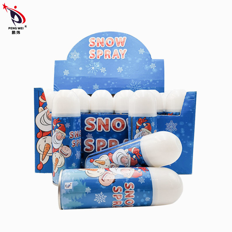 EN71 Snowman Snow Spray ต้นคริสต์มาสกระจกหน้าต่างลายฉลุ Party Decor