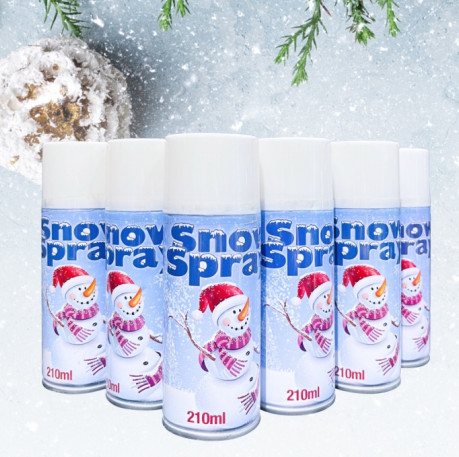 EN71 Snowman Snow Spray ต้นคริสต์มาสกระจกหน้าต่างลายฉลุ Party Decor