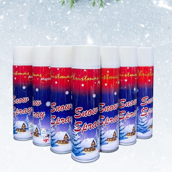 Odm Santa Snow Spray Christmas Party Tree Branches Wreath Glass Window Mirror Decoration