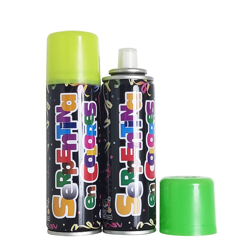 ODM ตกแต่ง Crazy Ribbon Spray Party ย่อยสลายได้ที่มีสีสัน Silly String