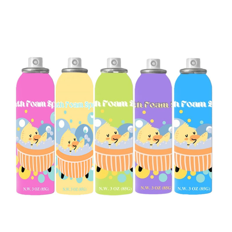 OEM Baby Bubble Foam Spray สําหรับการผ่อนคลายรูปแบบสี