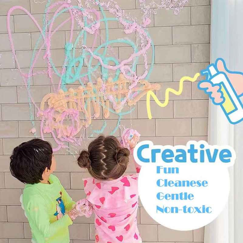 OEM Baby Bubble Foam Spray สําหรับการผ่อนคลายรูปแบบสี
