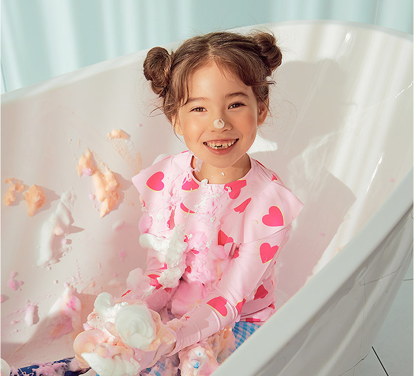 OEM Baby Bubble Foam Spray สําหรับการผ่อนคลายรูปแบบสี