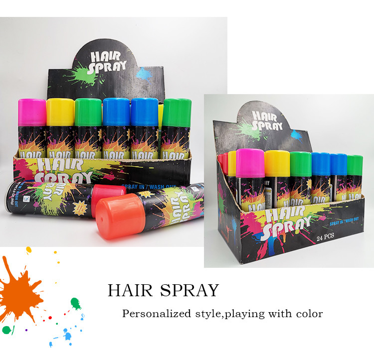 150ml Multiscene Party Hair Color Spray, สเปรย์ย้อมผมชั่วคราวที่ไม่เป็นอันตราย