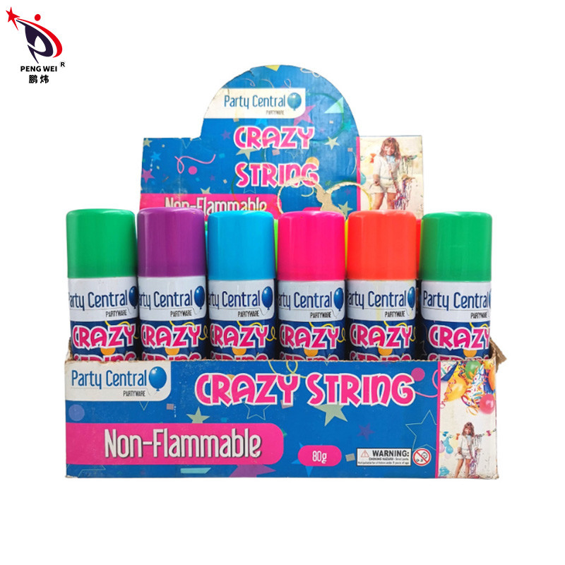 แคลนส์ แปรงค์ พาร์ตี้ สตรีมเมอร์ สเปรย์สตริง สินค้าแต่งงาน สีหลากหลาย
