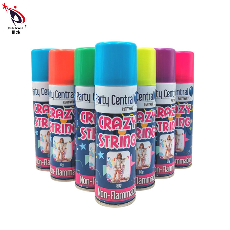 แคลนส์ แปรงค์ พาร์ตี้ สตรีมเมอร์ สเปรย์สตริง สินค้าแต่งงาน สีหลากหลาย