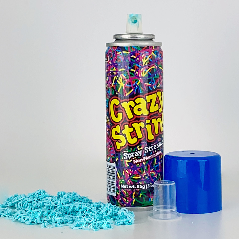 สเปรย์ปาร์ตี้สตรีมเมอร์คละสี Unisex Crazy String Spray For Fun And Entertainment