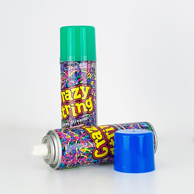 สเปรย์ปาร์ตี้สตรีมเมอร์คละสี Unisex Crazy String Spray For Fun And Entertainment