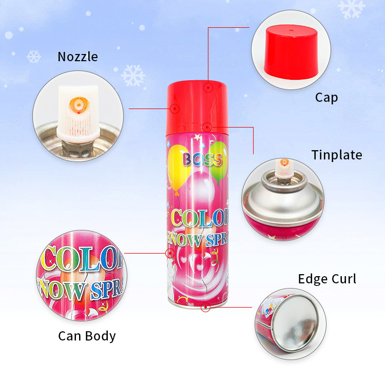 ขายปลีก สีสันซิมูเลนซ์พาร์ตี้ สปริงหิมะ 52*185 มิลลิเมตร สําหรับงานฉลองสนุก