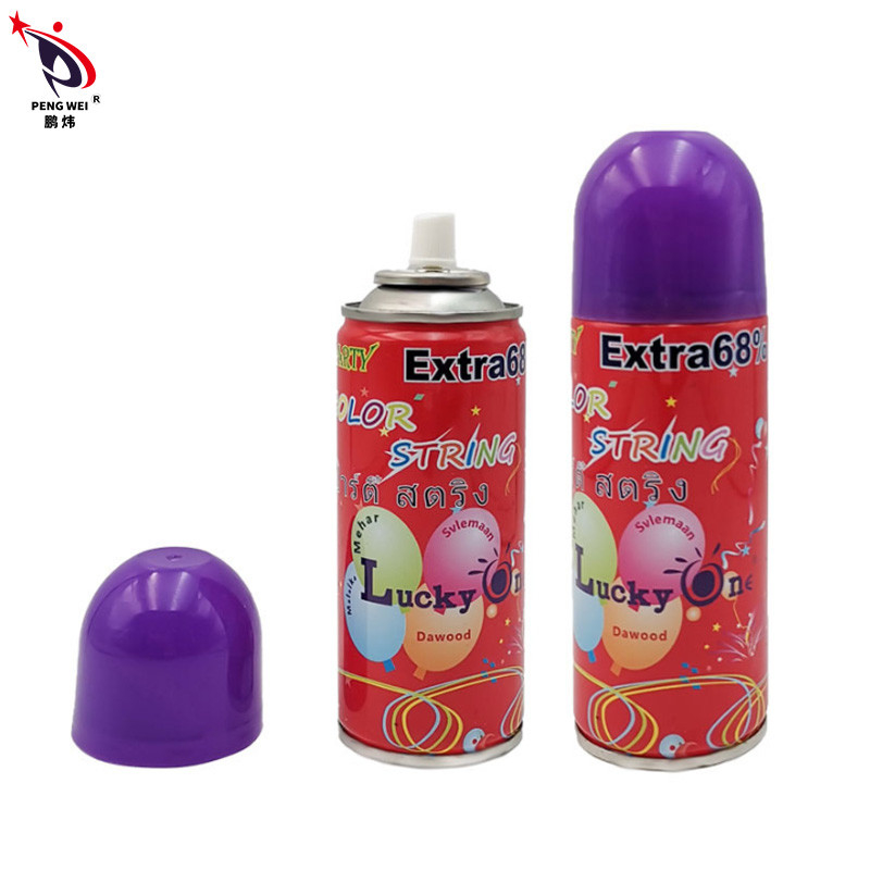 ปลอดภัย สีสันบ้าโง่ เส้นสเปรย์ฮาโลวีน Pranks ไม่ติดไฟ